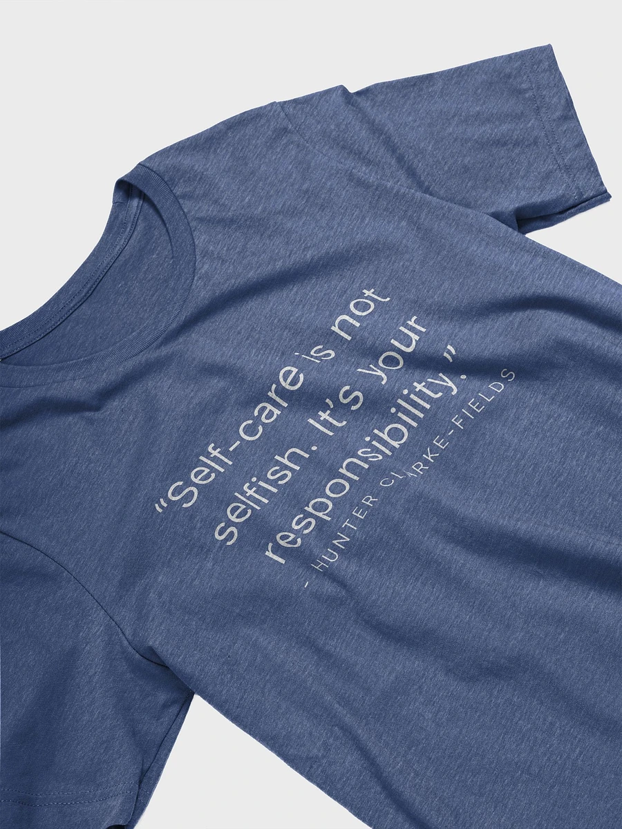 Self-Care Is Not Selfish Heather Blue Tee product image (3)