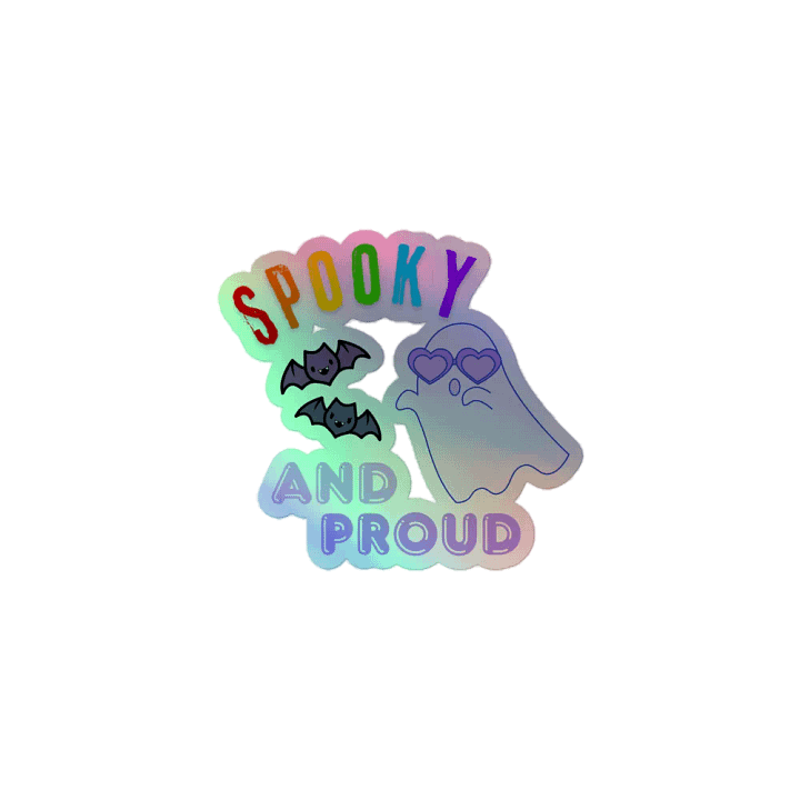 Spooky Ghost Holographic Sticker Sheet product image (1)