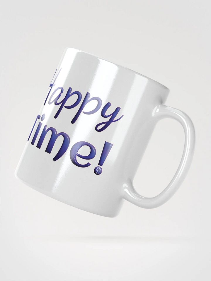 Happy Time! - Mug with Flowers White product image (6)