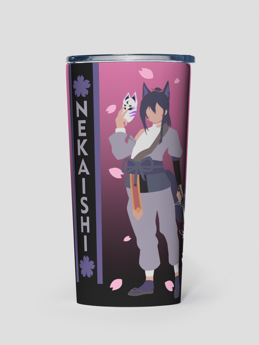 20oz Stainless Steel Tumbler - LowPro | Dark Mode | Pink Fade product image (1)