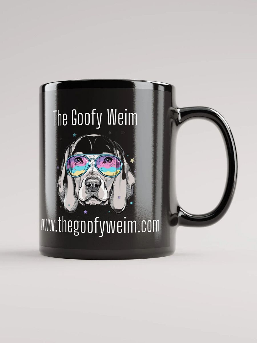 The Goofy Weim Logo Merch - Black Glossy Mug product image (2)