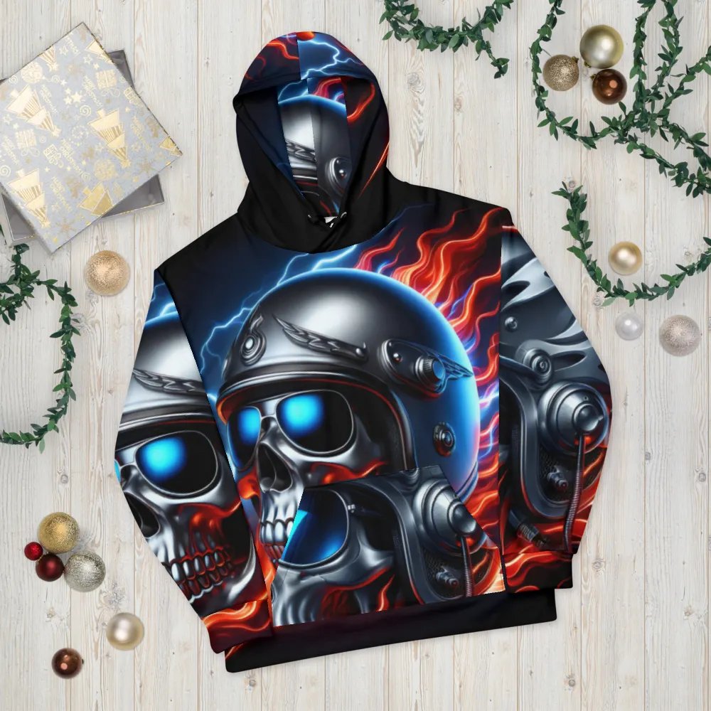 Winged Skull Intensity - Unisex Skull Hoodie #49 product image (10)
