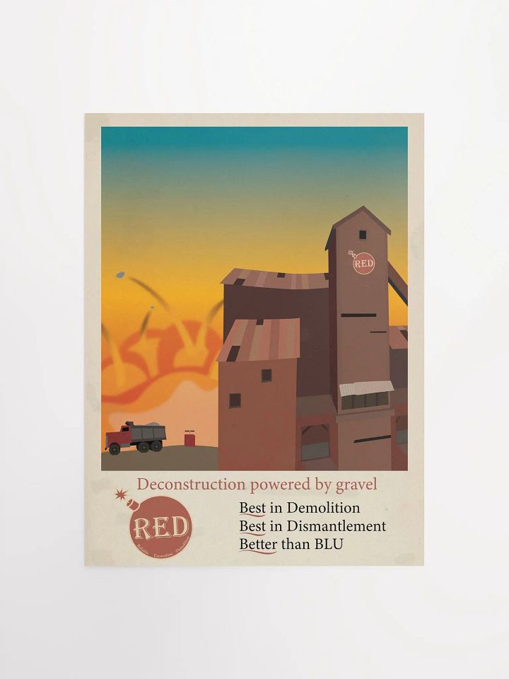 1960's Styled RED Poster product image (2)