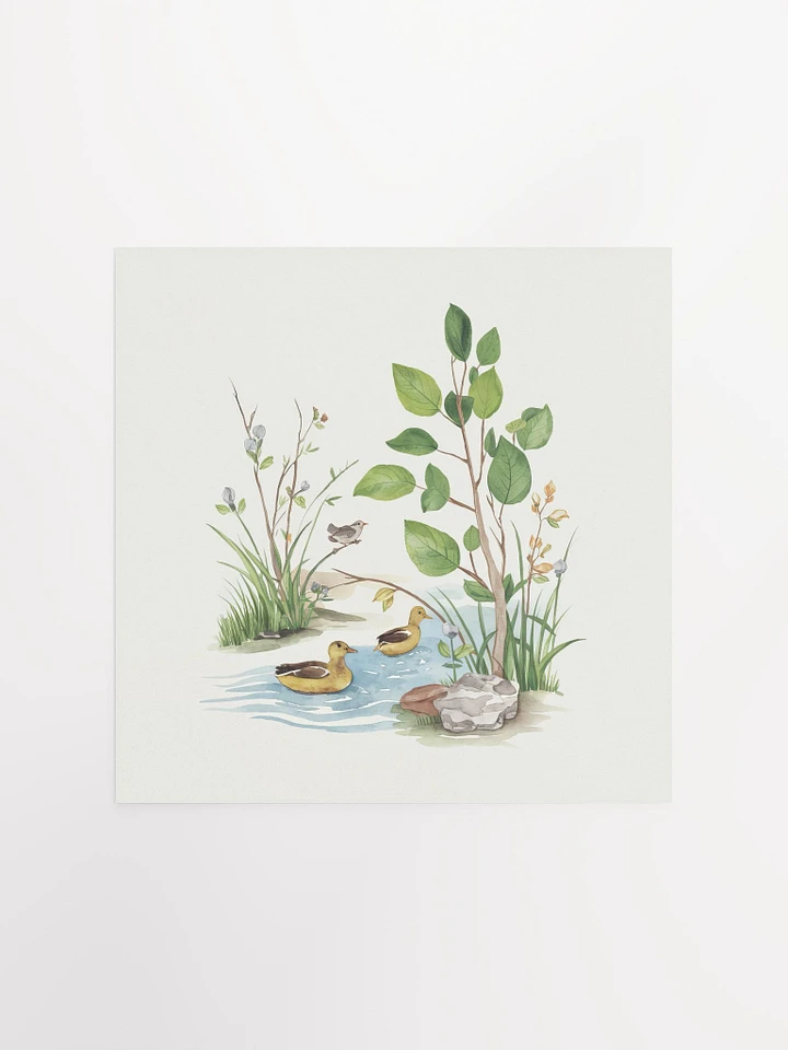 Tranquil Ducks Watercolor - Poster product image (1)