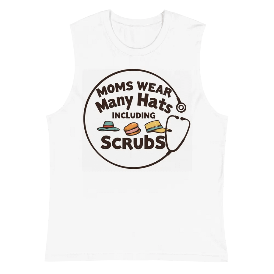 Moms Wear Many Hats Muscle Tank product image (2)