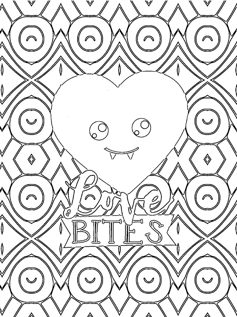 Valentine Quotes Coloring Book for Singles-Cupid Rhymes with Stupid: Funny Anti Celebration Love Slogans to Color product image (2)