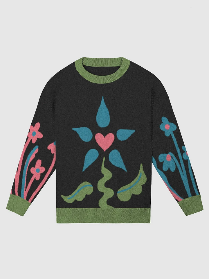 Heart Flower Knitted Sweater product image (1)