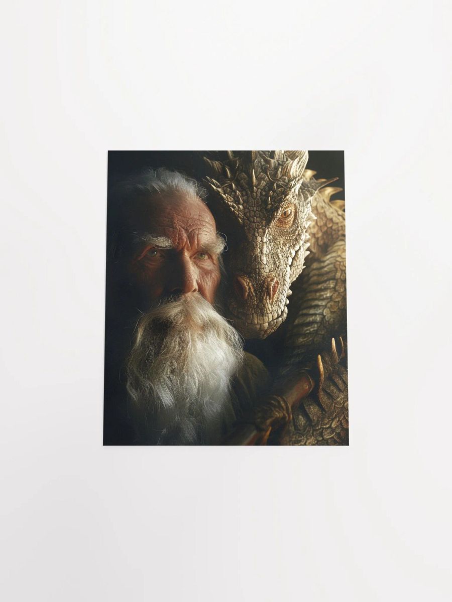 Elder man and his dragon 02 - Poster product image (24)