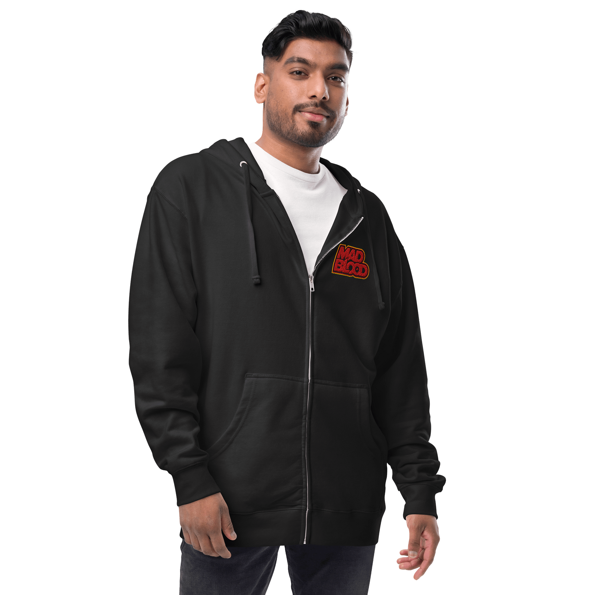Zip Up Hoodie Stitched Logo product image (10)