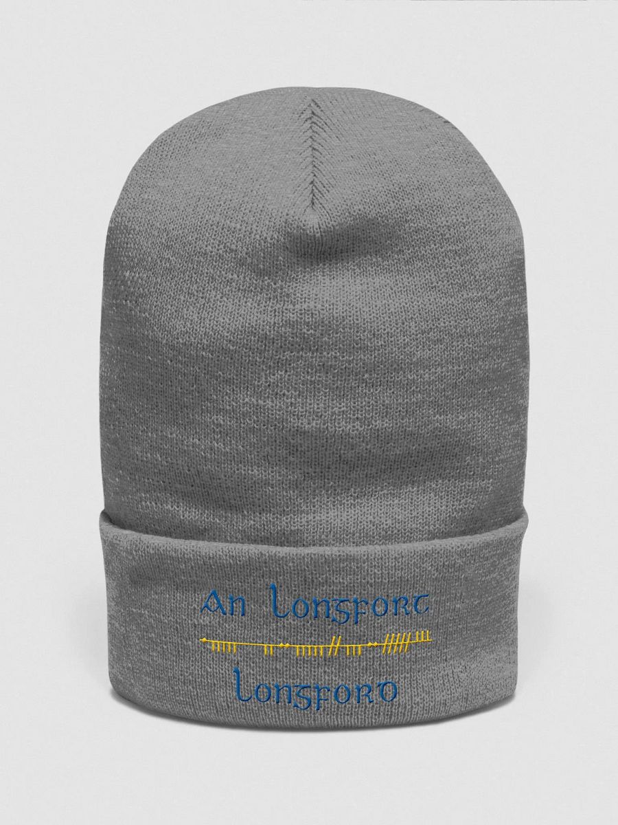 Longford/An Longfort Scholastic style Ogham embroidered Cuffed Beanie product image (21)