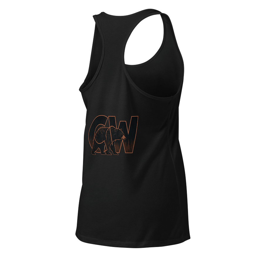 Happy Black Bear Day Racerback Tank product image (8)