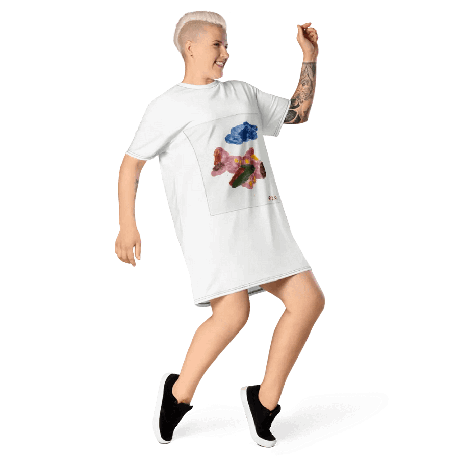 Kid Airplane (All-Over Print T-Shirt Dress) product image (3)