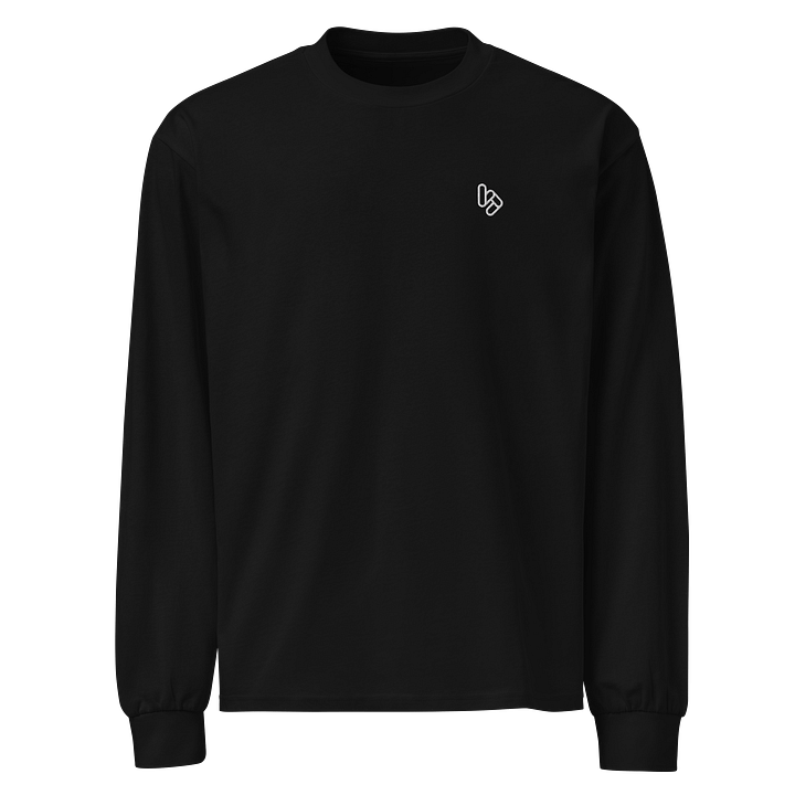 Embroidered Logo T-Shirt (Black, Long Sleeve) product image (1)