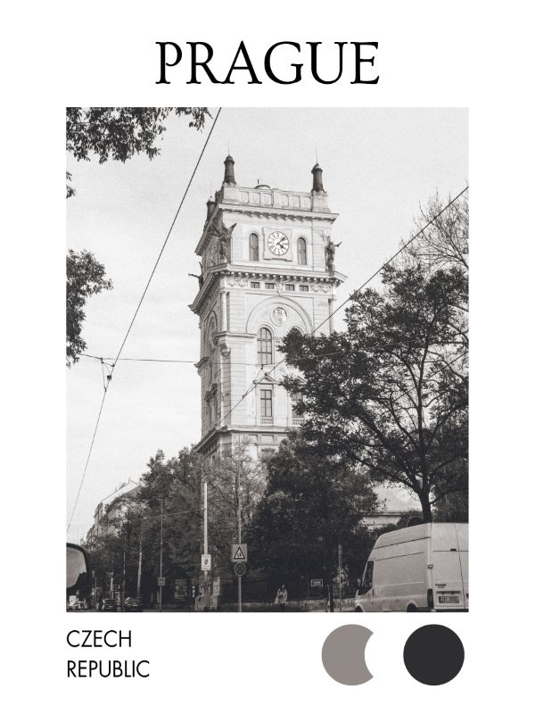 Vinohrady Water Tower - Digital product image (1)