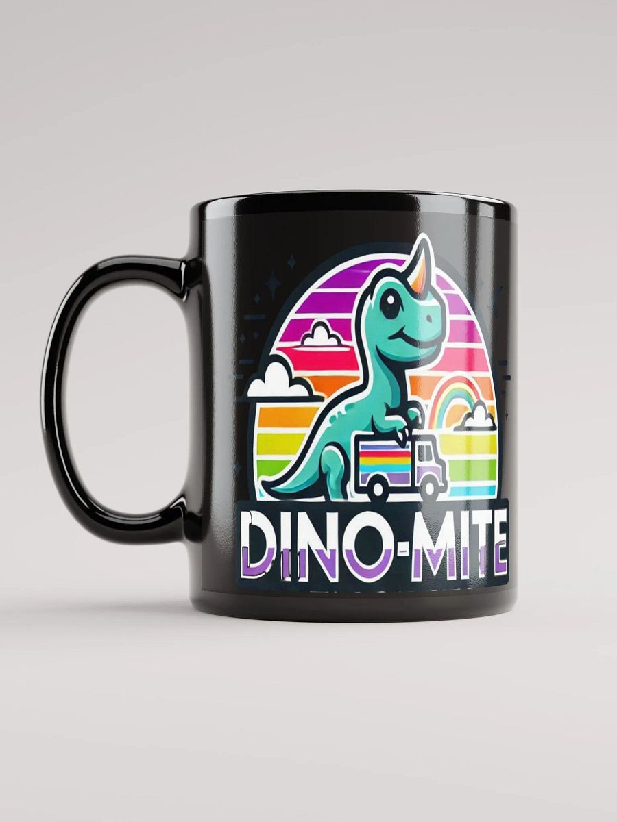 DINO-MITE Black Glossy Mug product image (11)