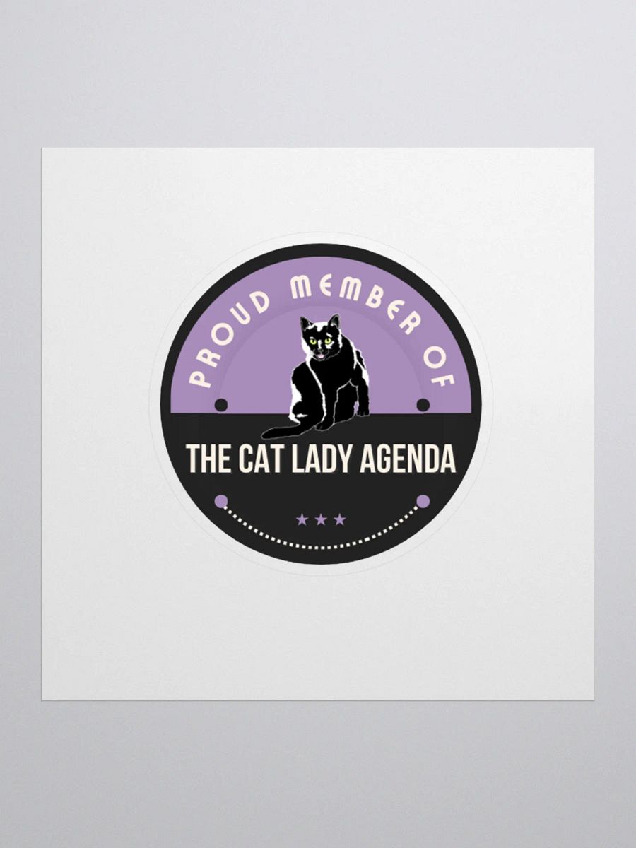 Cat Lady Agenda: A Feminist Sticker product image (1)