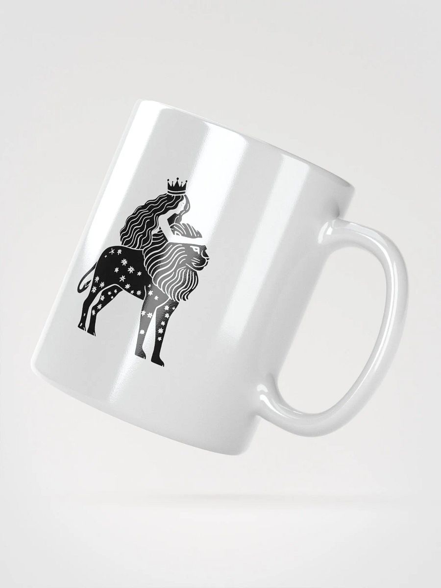 Midnight Reflections Mug - Leo Zodiac Line Art | Lion Star Sign Artwork for Astrology Lovers product image (7)
