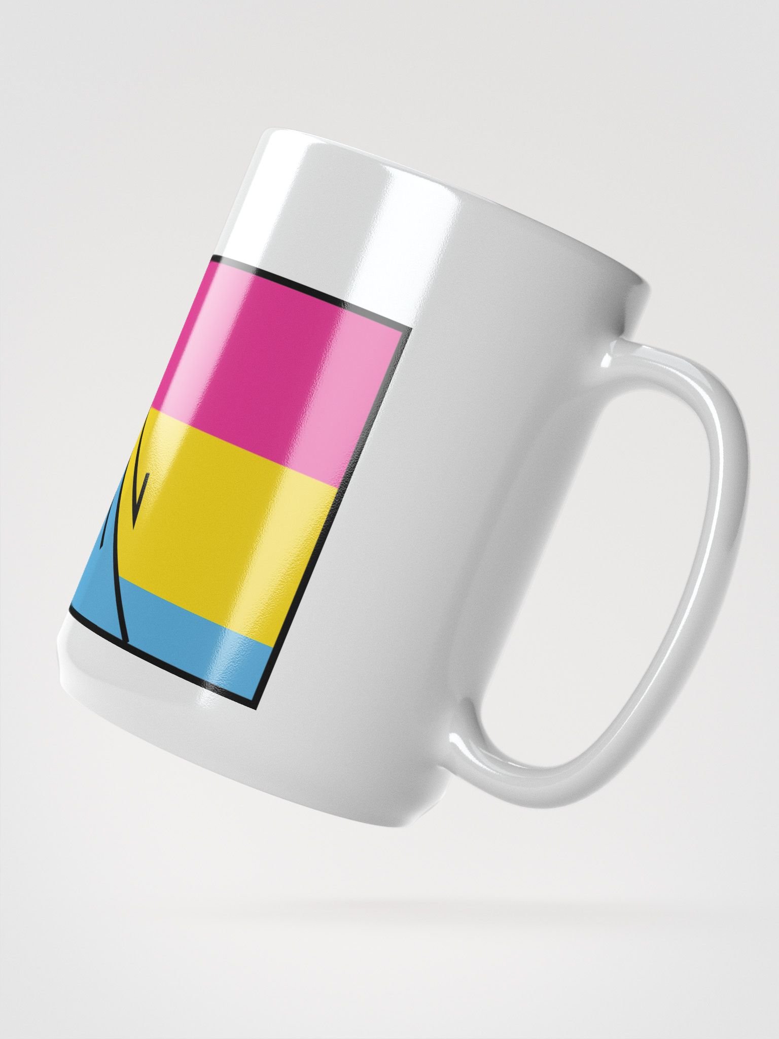 Faulted Pride Flags- Pan Mug product image (2)