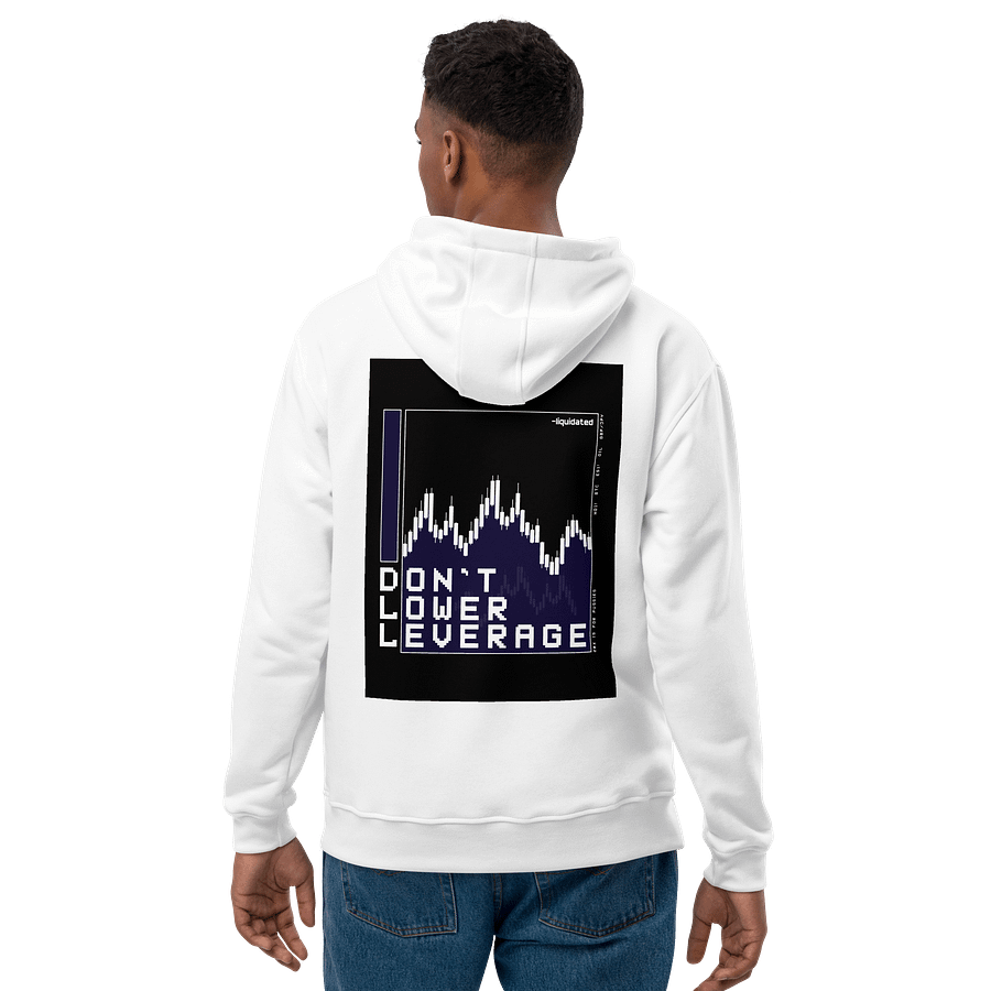 liquidated hoodie don't lower leverage white product image (7)