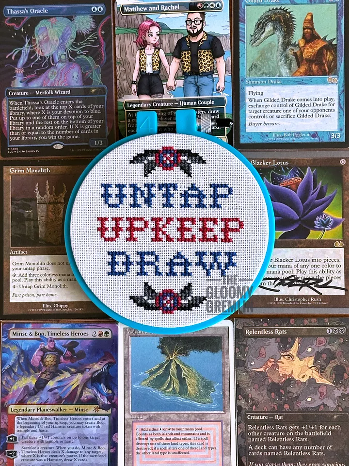 Untap Upkeep Draw - Cross Stitch Pattern product image (1)