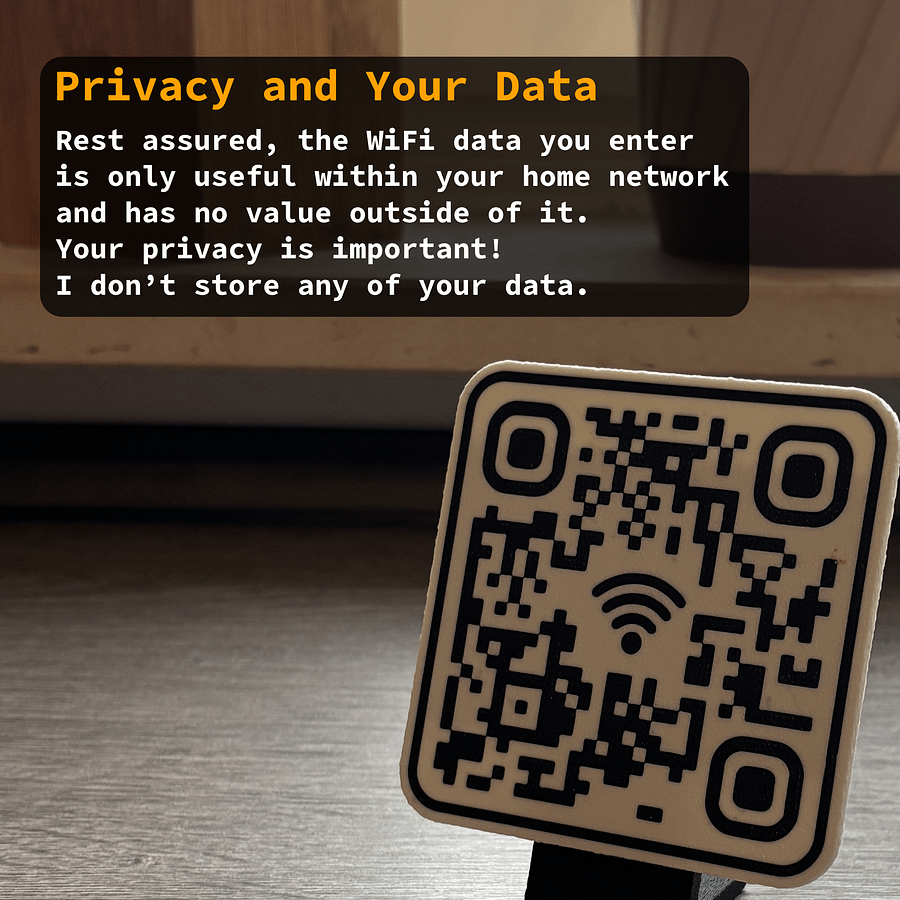 WiFi Sign QR Code with Magnetic Stand [With NFC] product image (7)