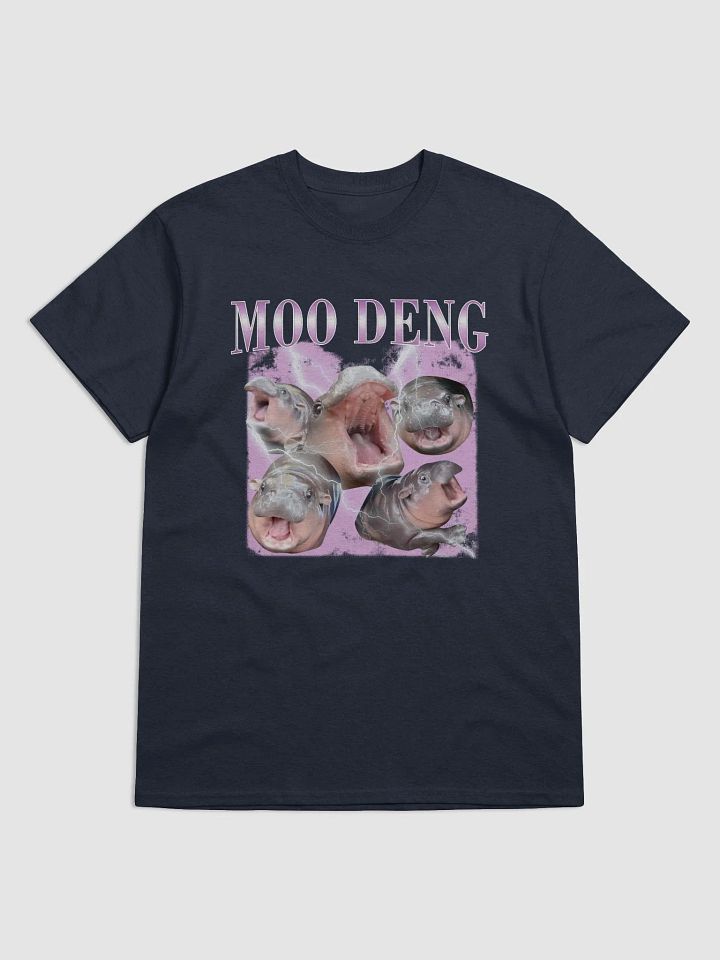 Vintage Moo Deng Meme Shirt - Funny Hippo Bootleg T-Shirt product image (1)