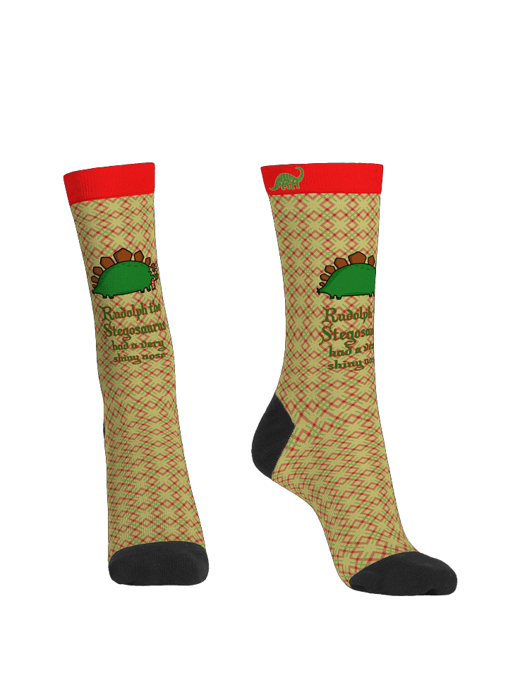 Rudolph The Stegosaurus Crew Socks product image (2)