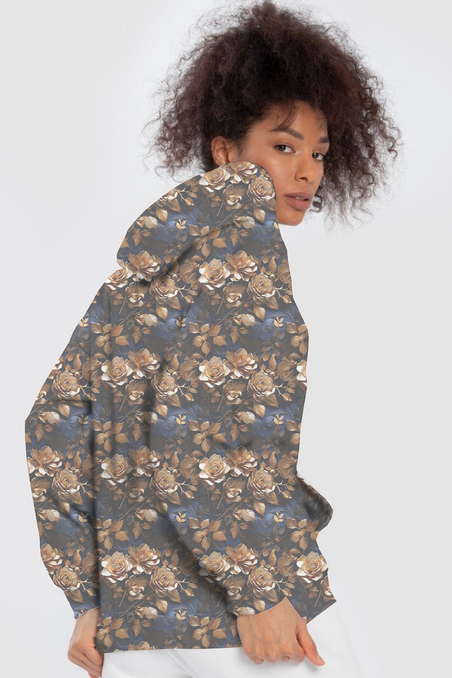 Funny Mom Floral All Over Print Hoodie product image (4)