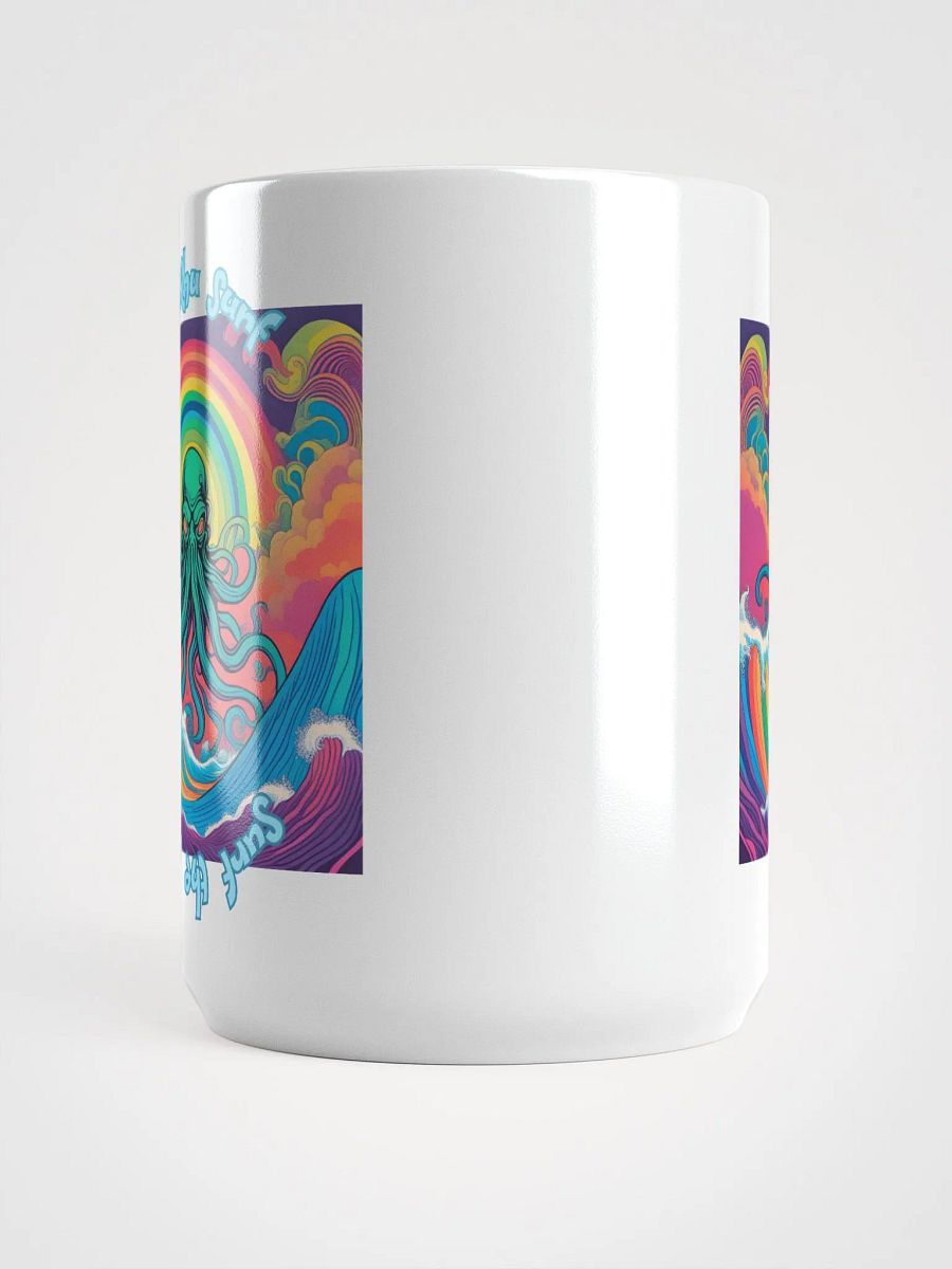 Cthulhu Surf white Coffee Mug 01A product image (5)