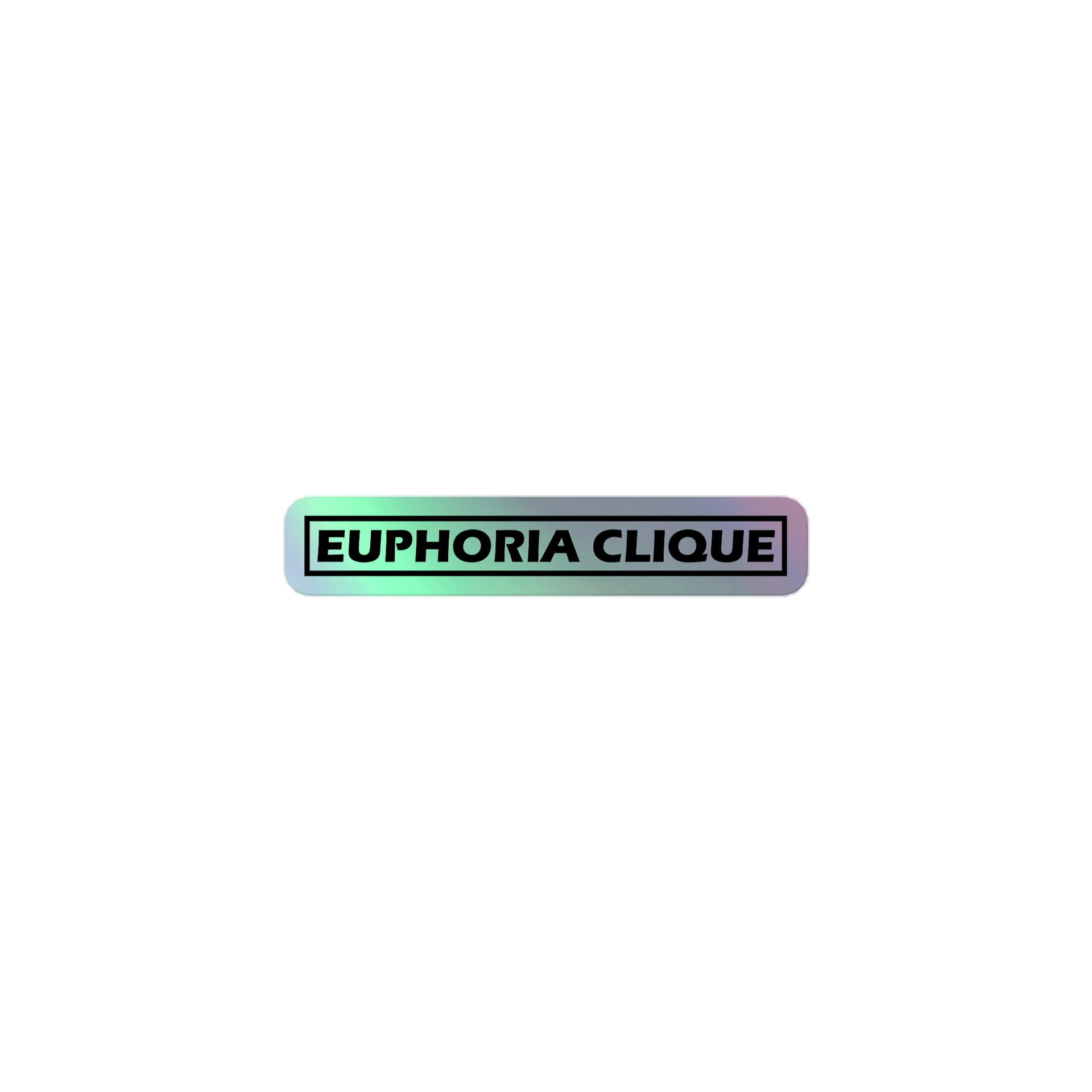 EUPHORIA CLIQUE HOLOGRAPHIC LOGO product image (1)