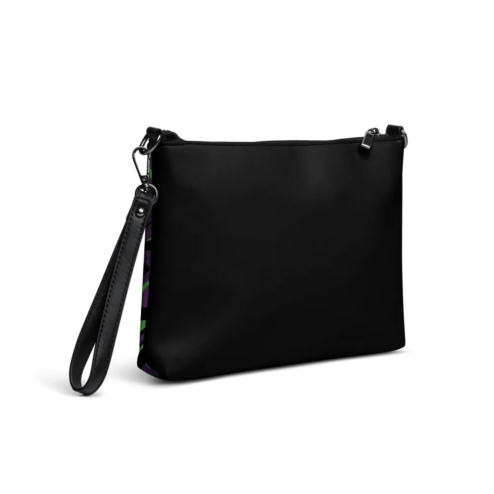 Purple Lime Swirl Flip-Sided Faux Leather Crossbody Bag product image (10)