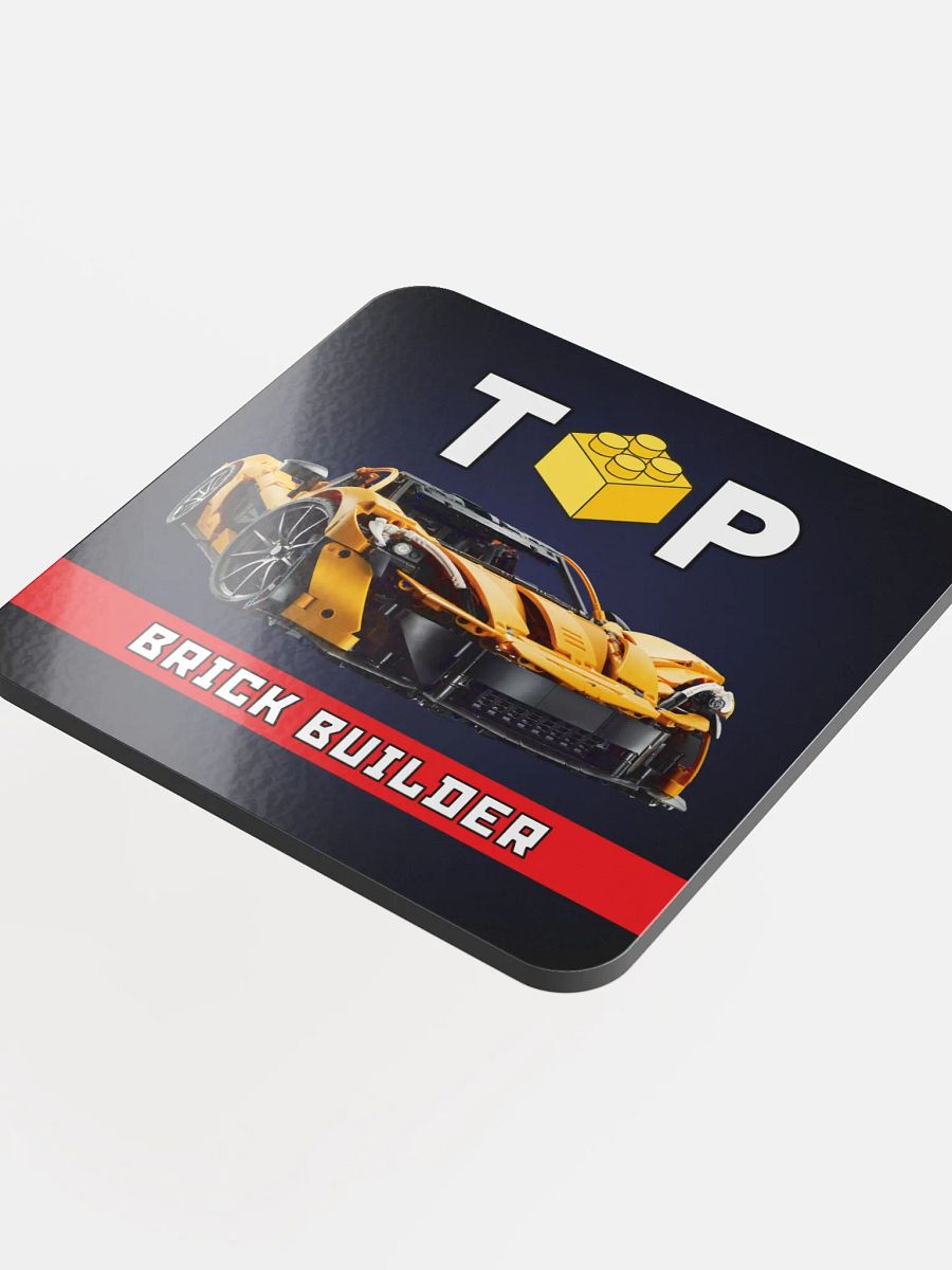Top Brick Builder Glossed Cork Coaster product image (4)