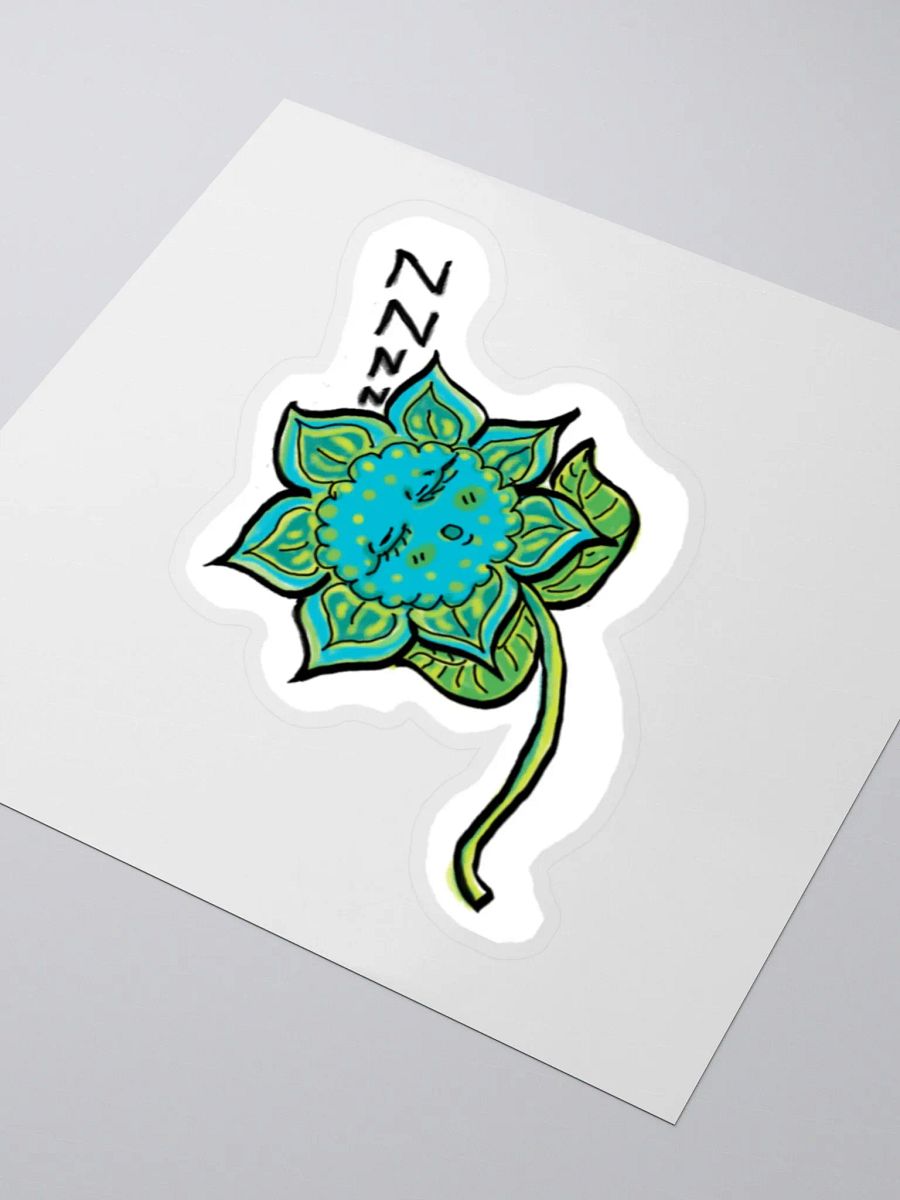 Sleepy Flower Kiss cut sticker product image (3)
