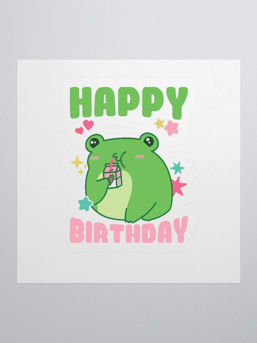 Happy Birthday (Cute Frog) Sticker product image (1)