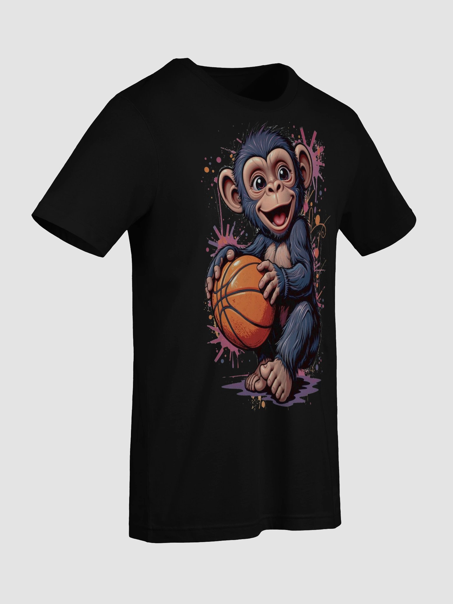 Cheerful Hoops Monkey T-Shirt product image (99)
