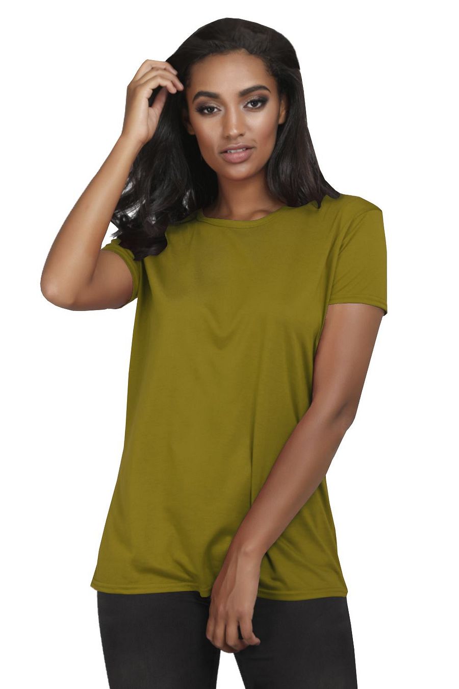 Womens Oversized Baggy Plain Cap Sleeve Basic Ladies Stretchy Casual T shirt Top product image (4)
