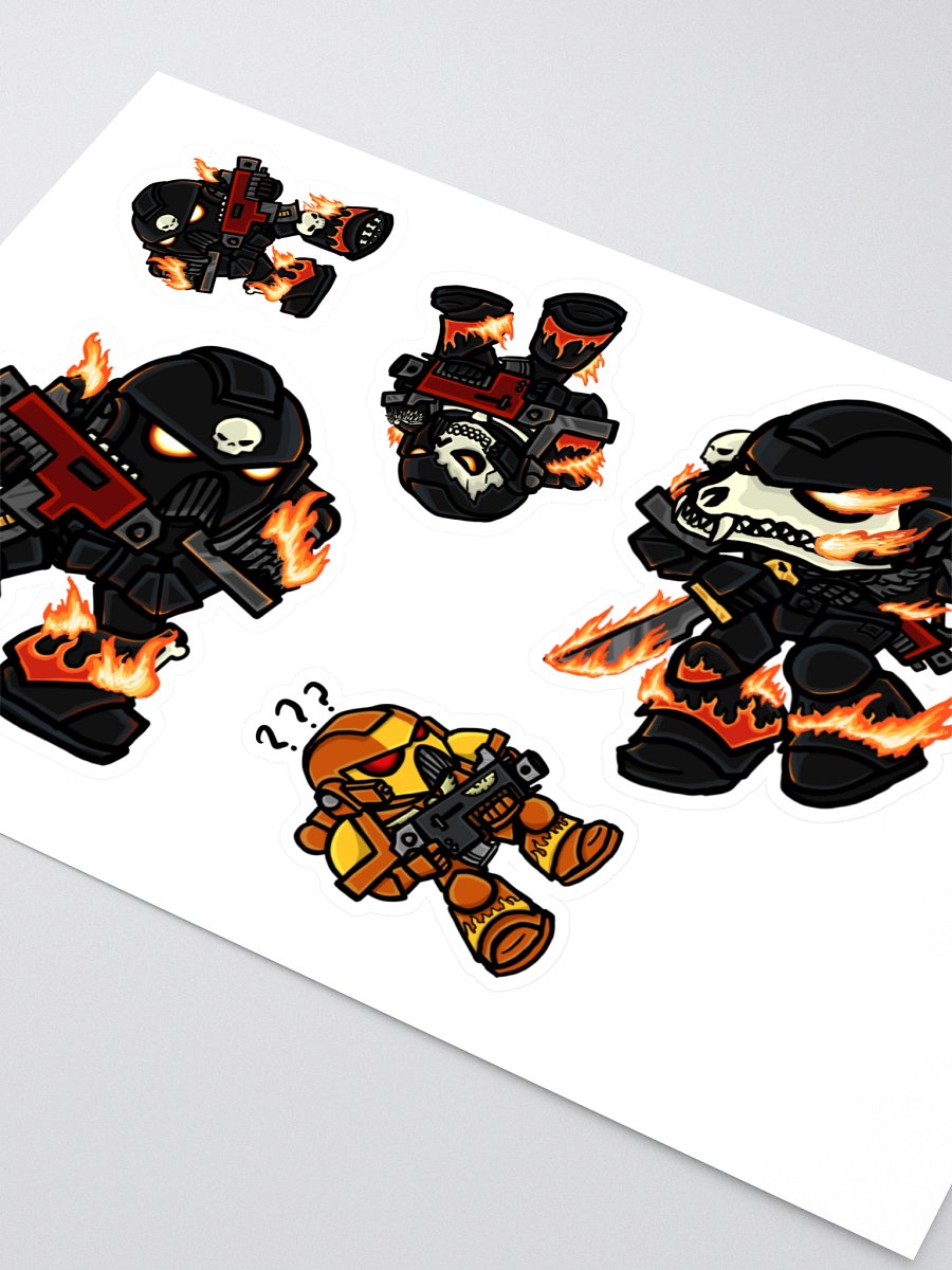 Hot Space Soldiers Sticker Sheet product image (2)