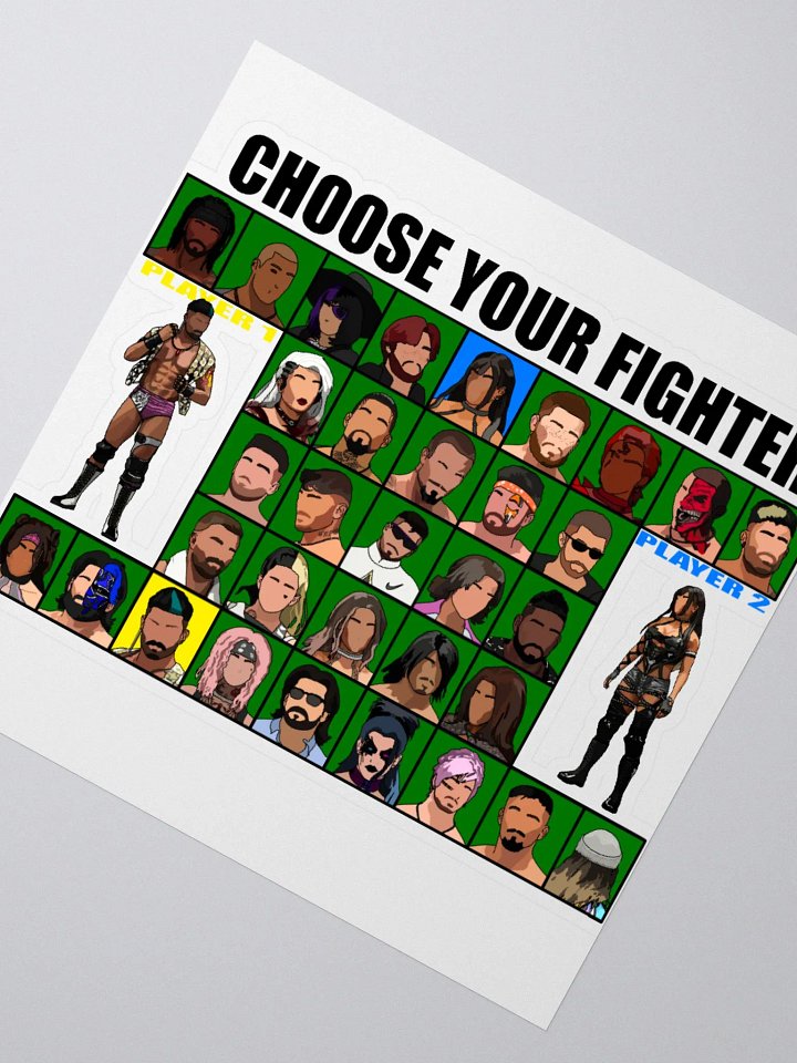 PEPW Choose Your Fighter Curk vs Katlyn Sticker product image (2)