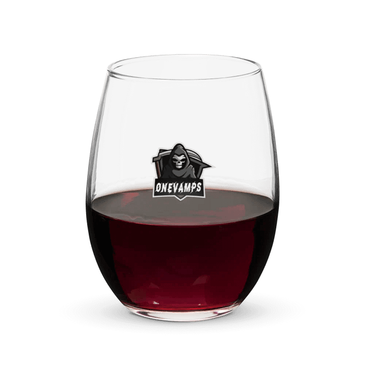 Stemless Wine Glass OneVamps with Logo product image (1)