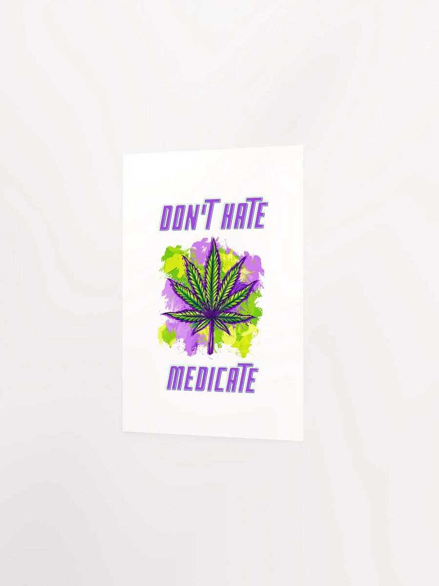 Medicate with Art: Cannabis Leaf Poster product image (2)