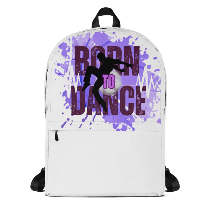 Born to Dance His Silhouette Full Print Backpack product image (1)