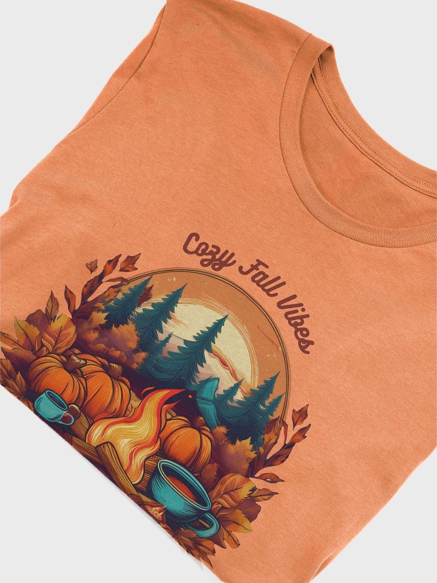 Cozy Fall Vibes Pumpkin Campfire Coffee T Shirt product image (4)