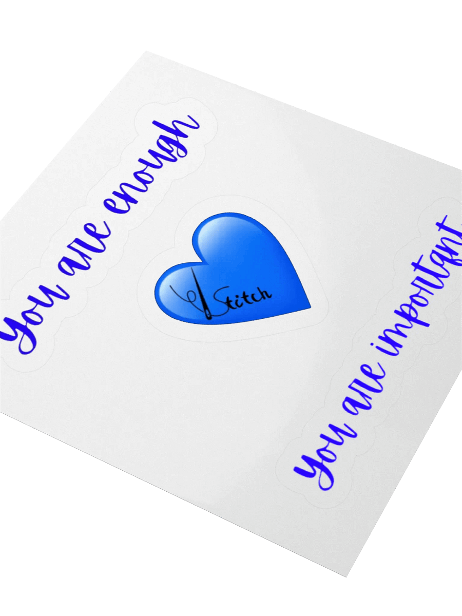 You Are Enough Heart Sticker product image (5)