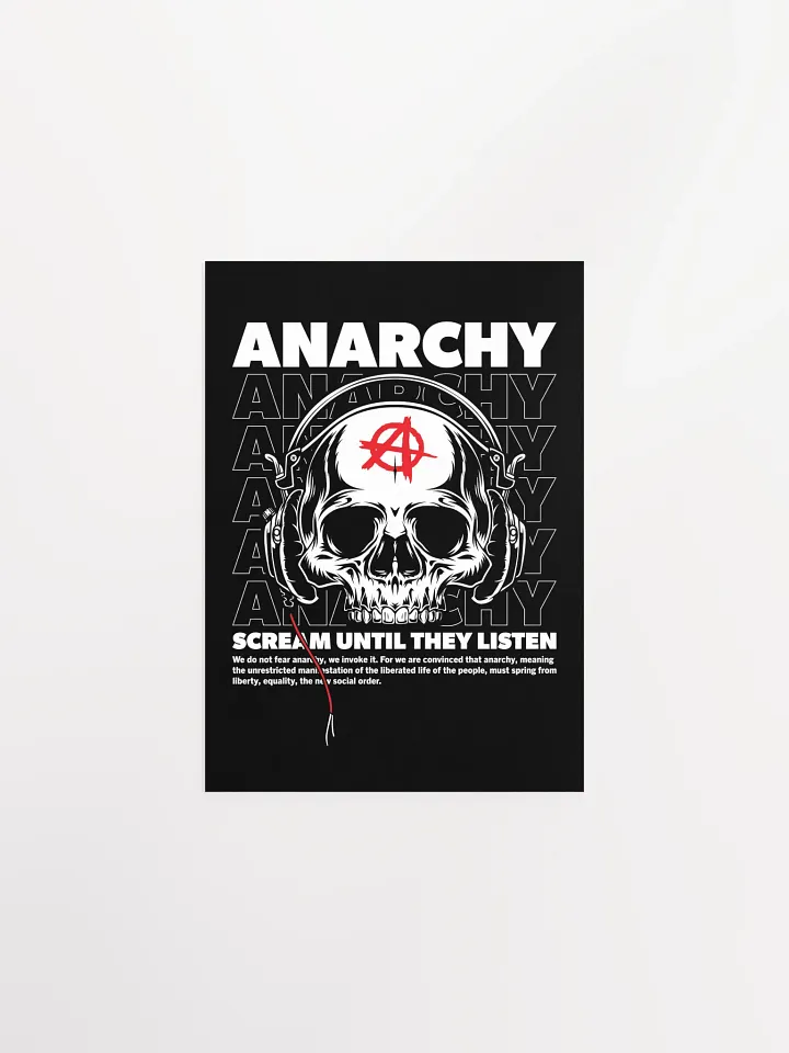 Anarchy: Scream Until They Listen - Vintage Punk Poster product image (7)