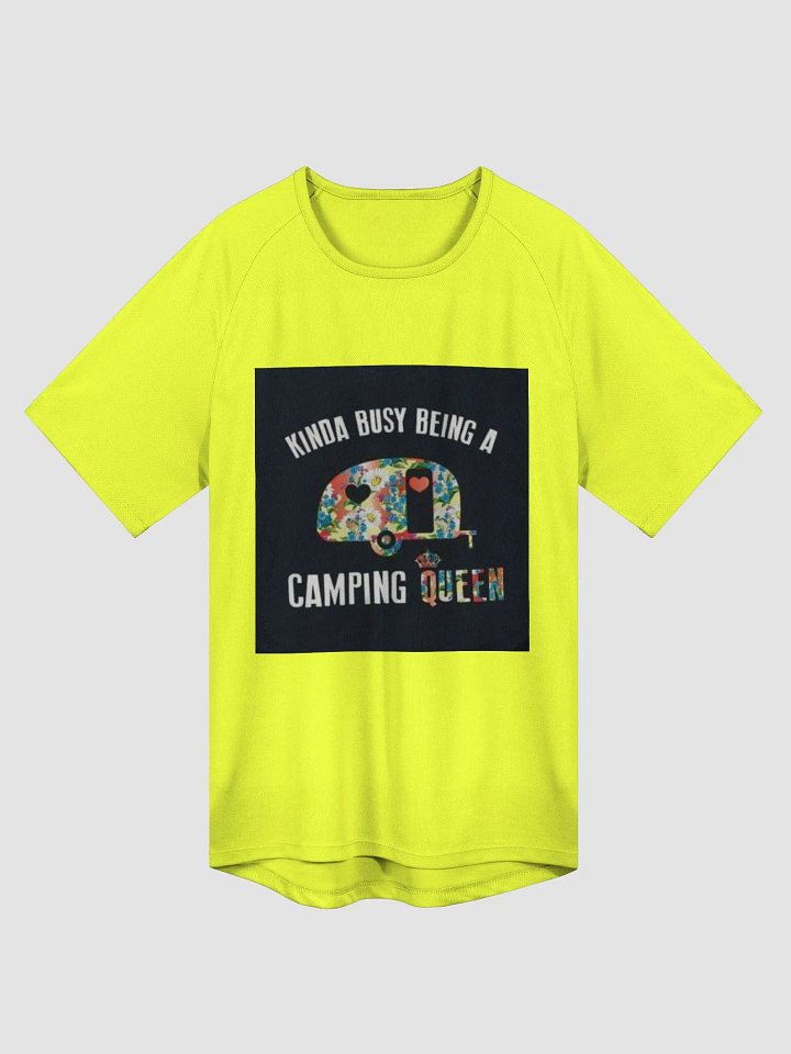 "Camping Queen" T-Shirt Yellow (Ladies) product image (1)