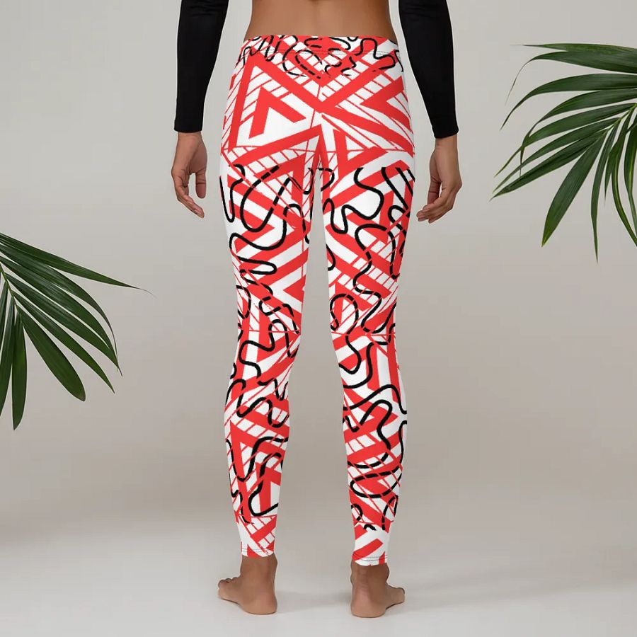 JoBeths' Red Adult Web 🕸 designed Leggings 👖 product image (5)