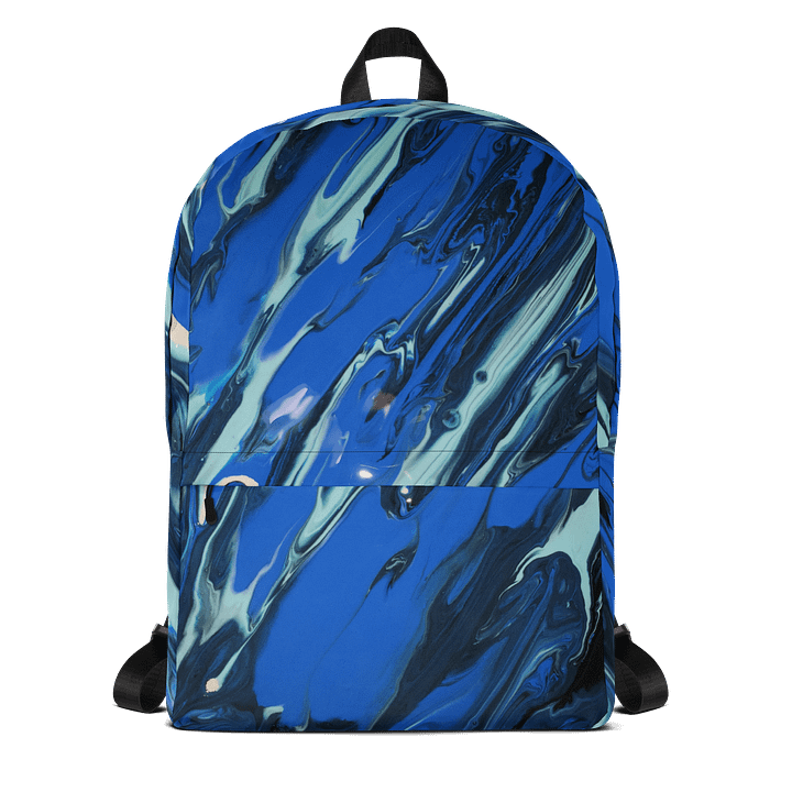 Blue Waves of Pouring art - All over print product image (1)