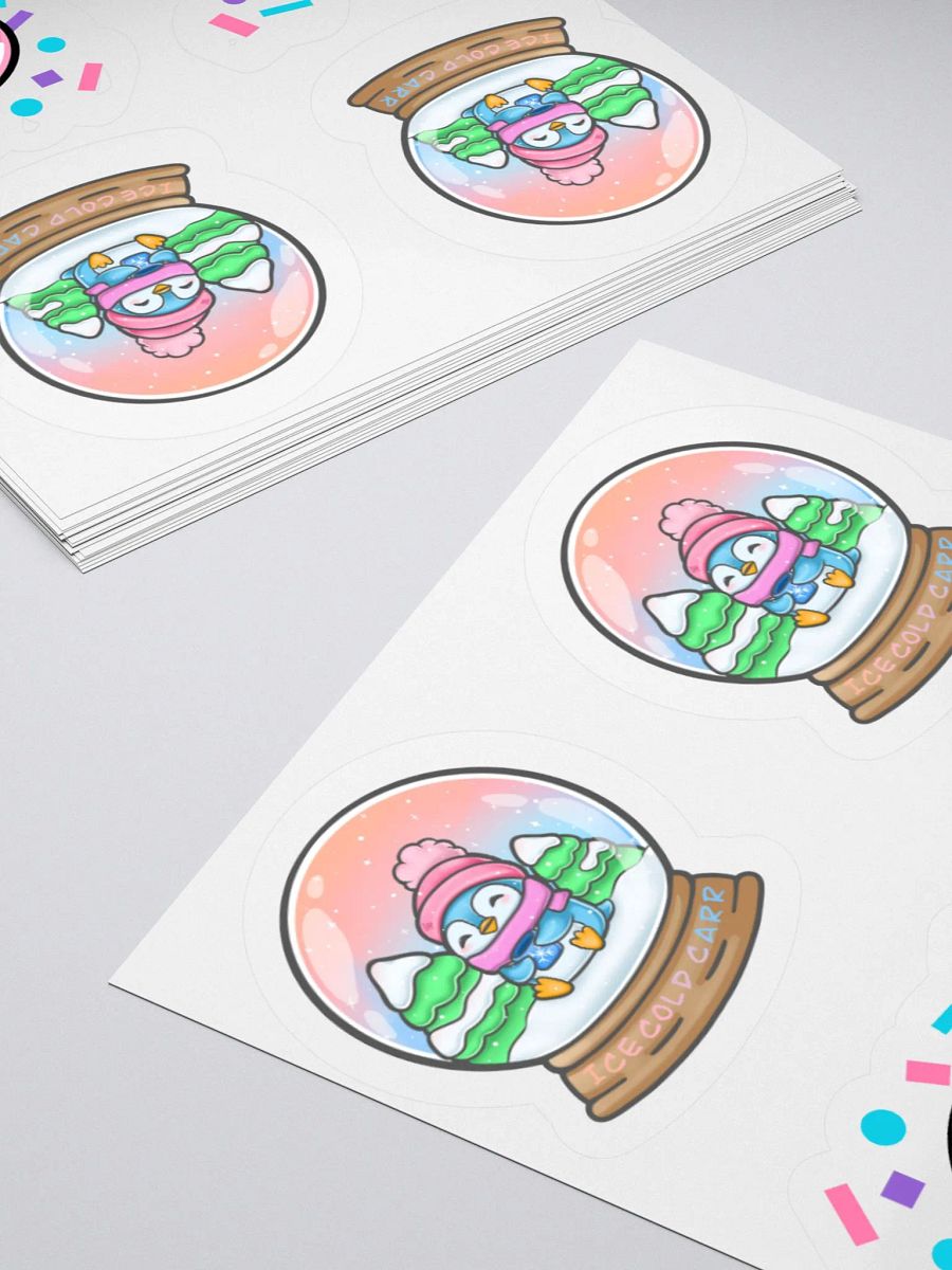 Ice Cold Snow Penguin Globe and Party Penguin Stickers product image (4)