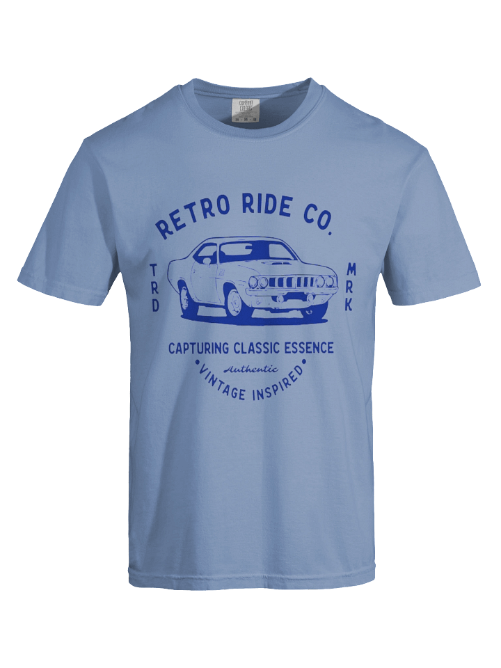 Blue Retro Ride Tee product image (13)