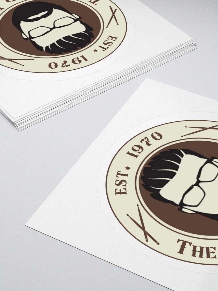 The Bearded Drummer Logo Sticker product image (12)